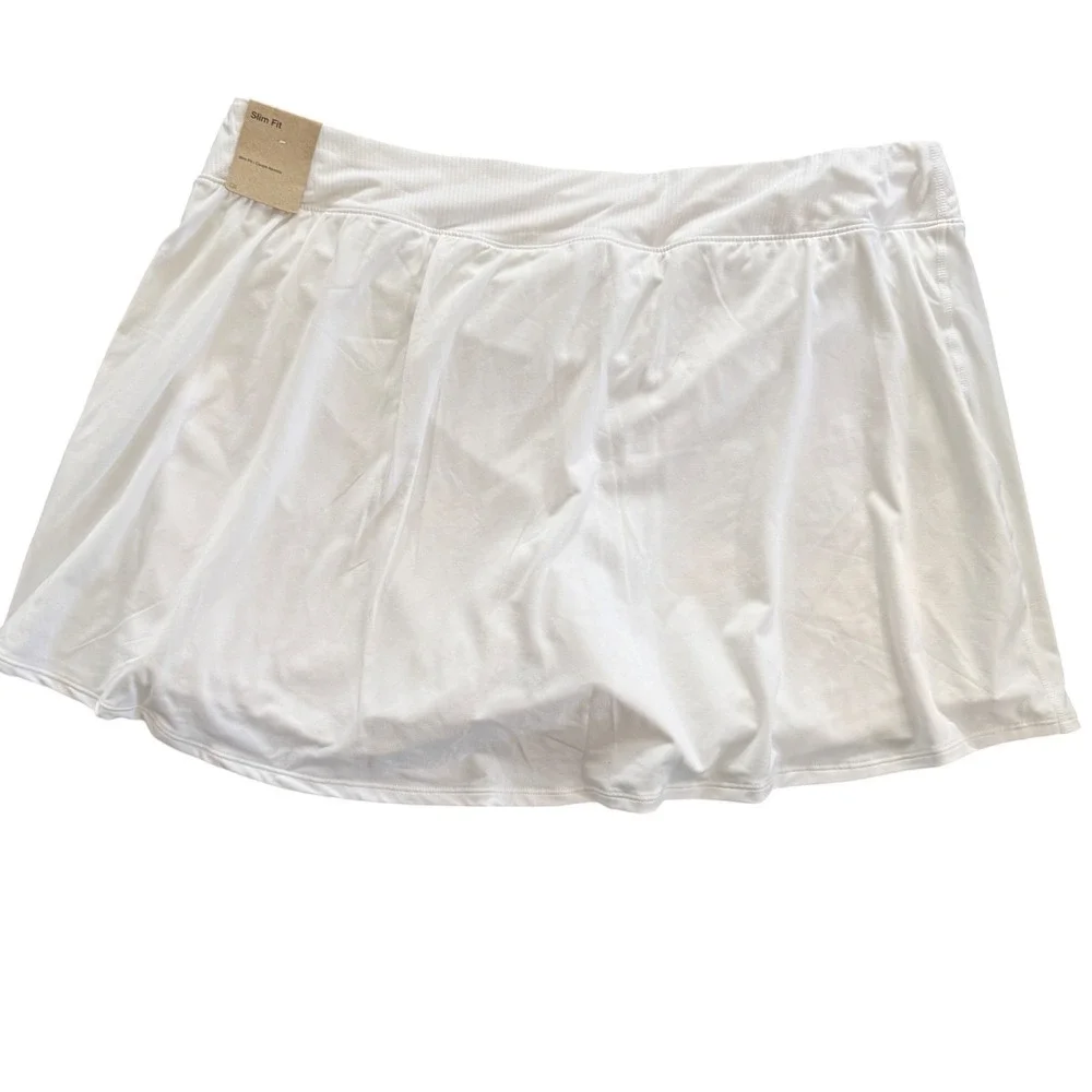 Nike‎ Court Victory Tennis Skirt White Dri-FIT Slim Fit Skort Women's 2X